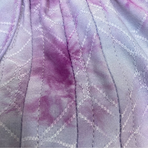 Ricki’s Size XL Purple Tank Top V Neck 1/2 Button Front - Picture 4 of 7